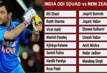 India announce squad for the first 3 ODI's against New Zealand