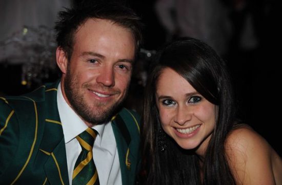 AB De Villiers with his Wife
