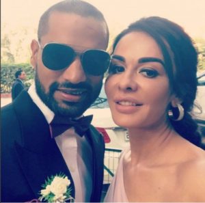 Shikhar Dhawan and Ayesha Selfie
